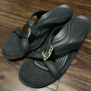 Crocs Wedge Sandals size 9